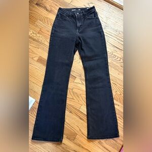 Old Navy Women's Black High Rise Flare Jeans